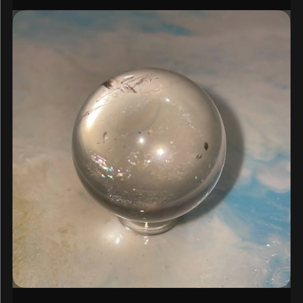 Polished Clear Quartz Sphere!